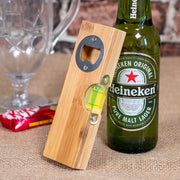 If You Can't Fix It We're Screwed Bamboo Bottle Opener with Spirit Level and Ruler-Love Lumi Ltd