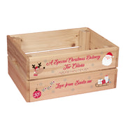 Rudolph and Santa Christmas Eve Gift Crate