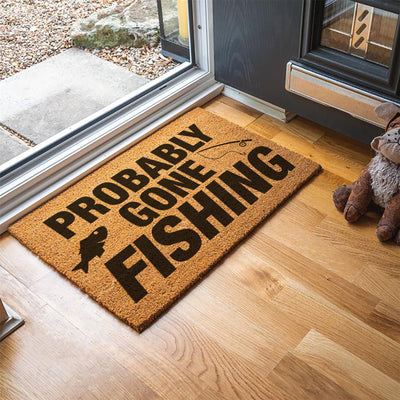 Probably... Gone Fishing Indoor Door Mat