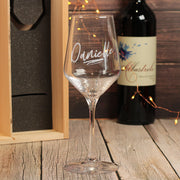Retirement Luxury Gift Set Wine Bottle Box with Glass