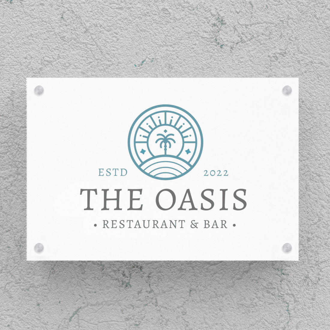 Custom Acrylic Branded Business Wall Sign