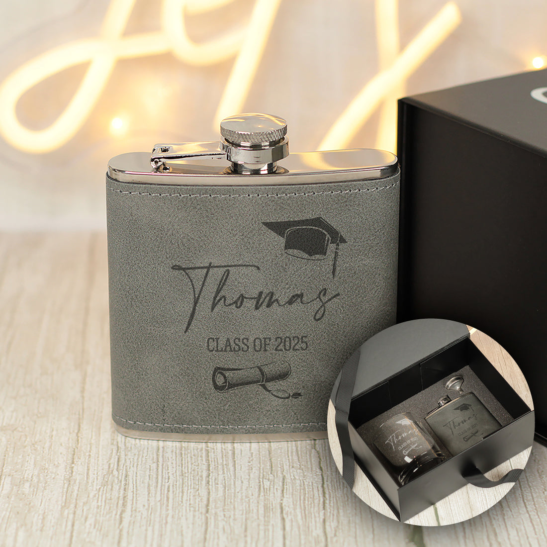 Graduation Cap Hip Flask
