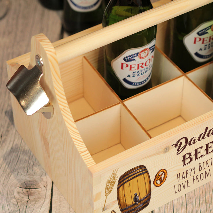 Beer Elements Gift Box Father's Day Birthday Treat Hamper Caddy with Handle