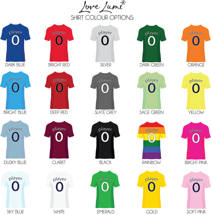 Personalised Wooden Football Shirt Key Chain-Love Lumi Ltd