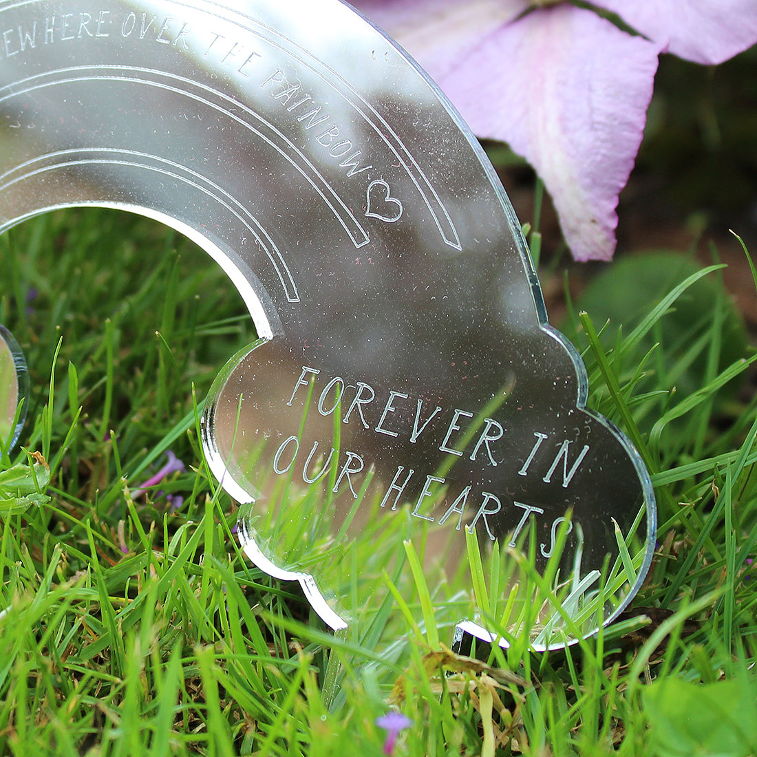 Personalised Rainbow Mirror Remembrance Keepsake-Love Lumi Ltd
