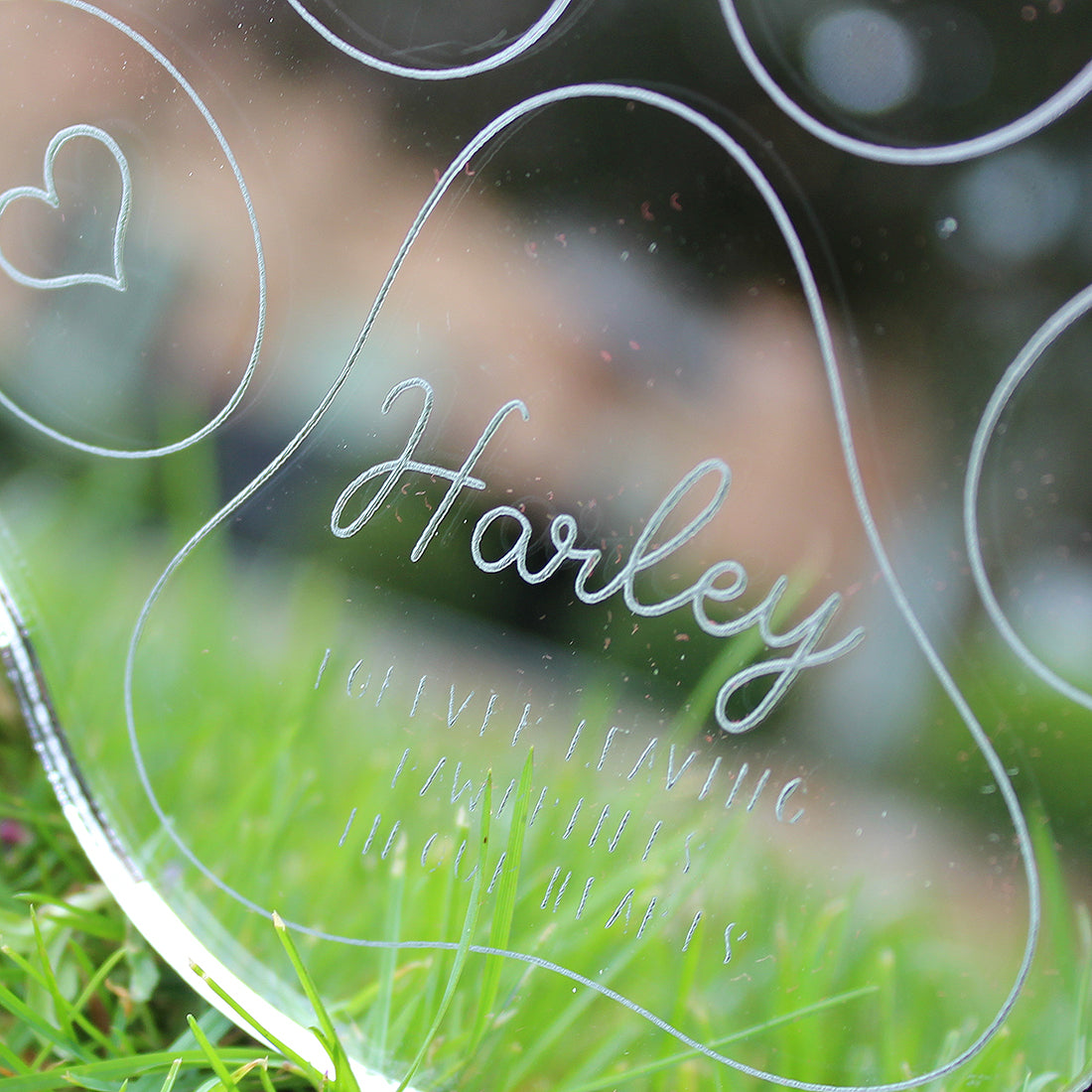 Personalised Paw Print Mirror Remembrance Keepsake-Love Lumi Ltd
