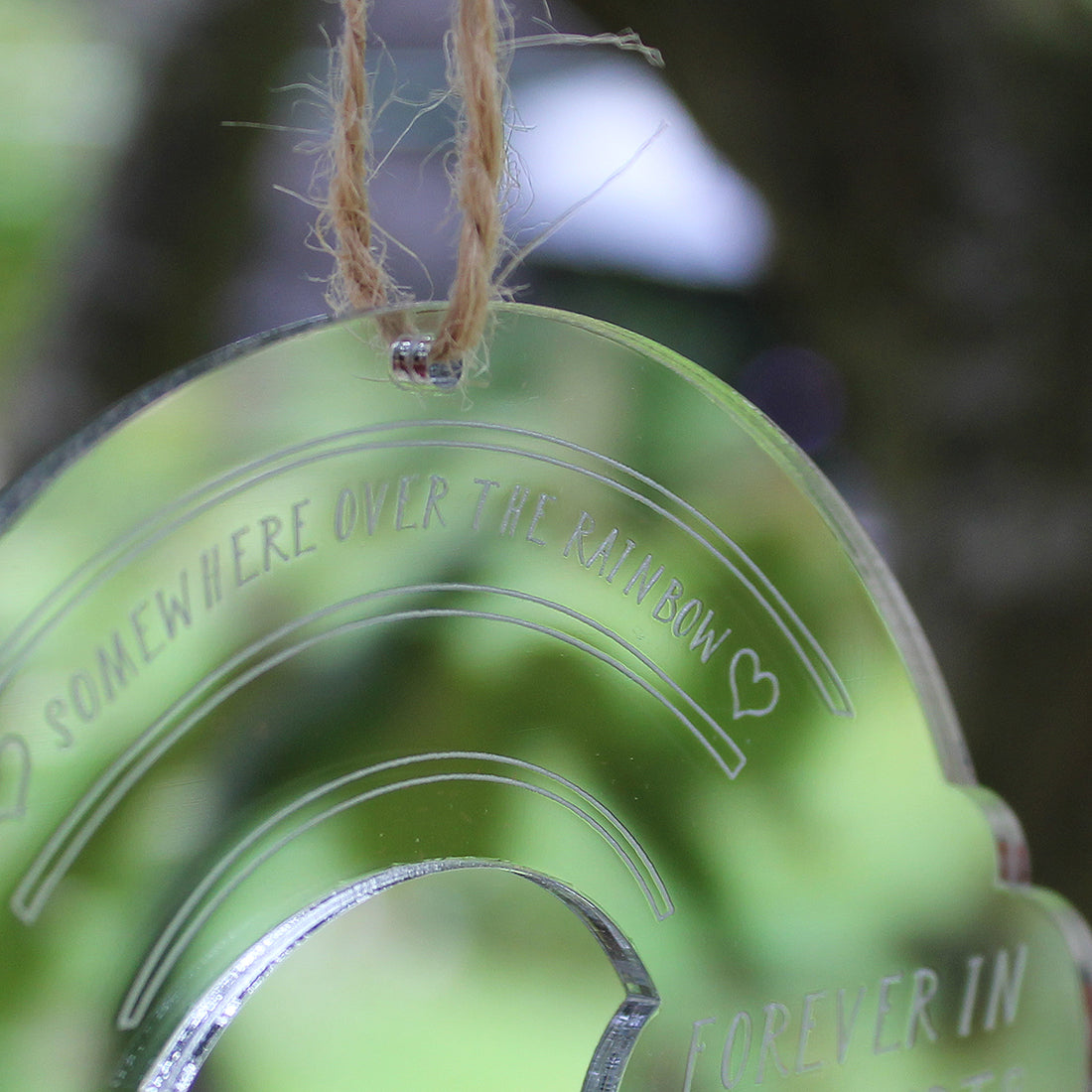 Personalised Rainbow Mirror Remembrance Keepsake-Love Lumi Ltd