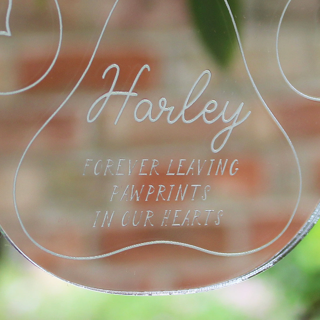 Personalised Paw Print Mirror Remembrance Keepsake-Love Lumi Ltd