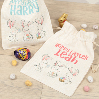 Personalised Hoppy Easter Gift Bag-Love Lumi Ltd