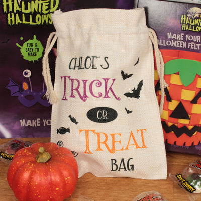 Personalised Halloween Children's Trick or Treat Gift Bag-Love Lumi Ltd