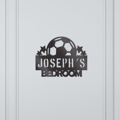 Personalised Football Acrylic Bedroom Door Wall Sign-Love Lumi Ltd