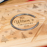 Personalised Winter Trees Engraved Christmas Carving Board-Love Lumi Ltd