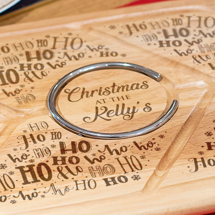 Personalised Ho Ho Ho Engraved Christmas Carving Board-Love Lumi Ltd