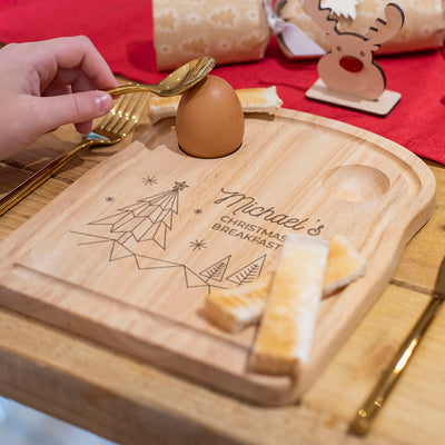 Christmas Trees Dippy Egg and Toast Breakfast Board-Love Lumi Ltd