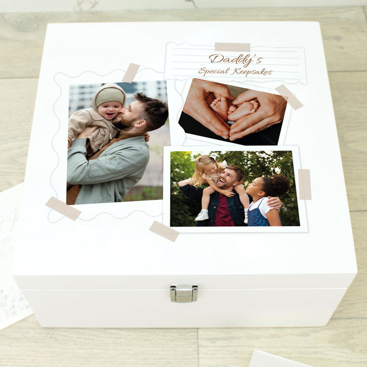 Polaroid Photo Father's or Mother's Day Family Memories Wooden Keepsake Box-Love Lumi Ltd
