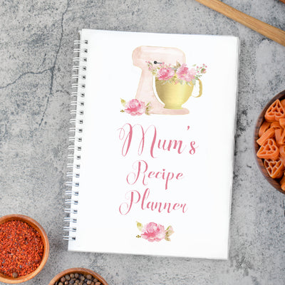 Watercolour Food Mixer Recipe Book Notebook Scrapbook-Love Lumi Ltd