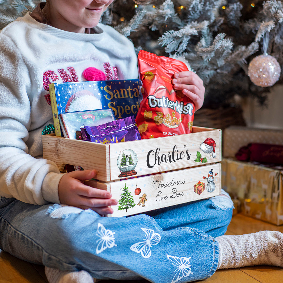 Snow Globe Christmas Eve Gift Crate-Love Lumi Ltd