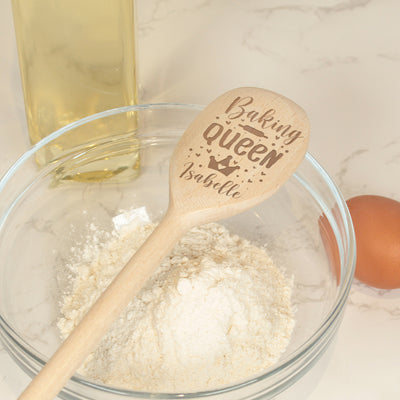 Baking Queen Wooden Baking Spoon-Love Lumi Ltd