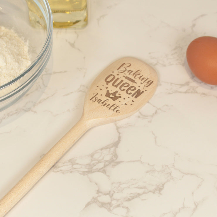 Baking Queen Wooden Baking Spoon-Love Lumi Ltd