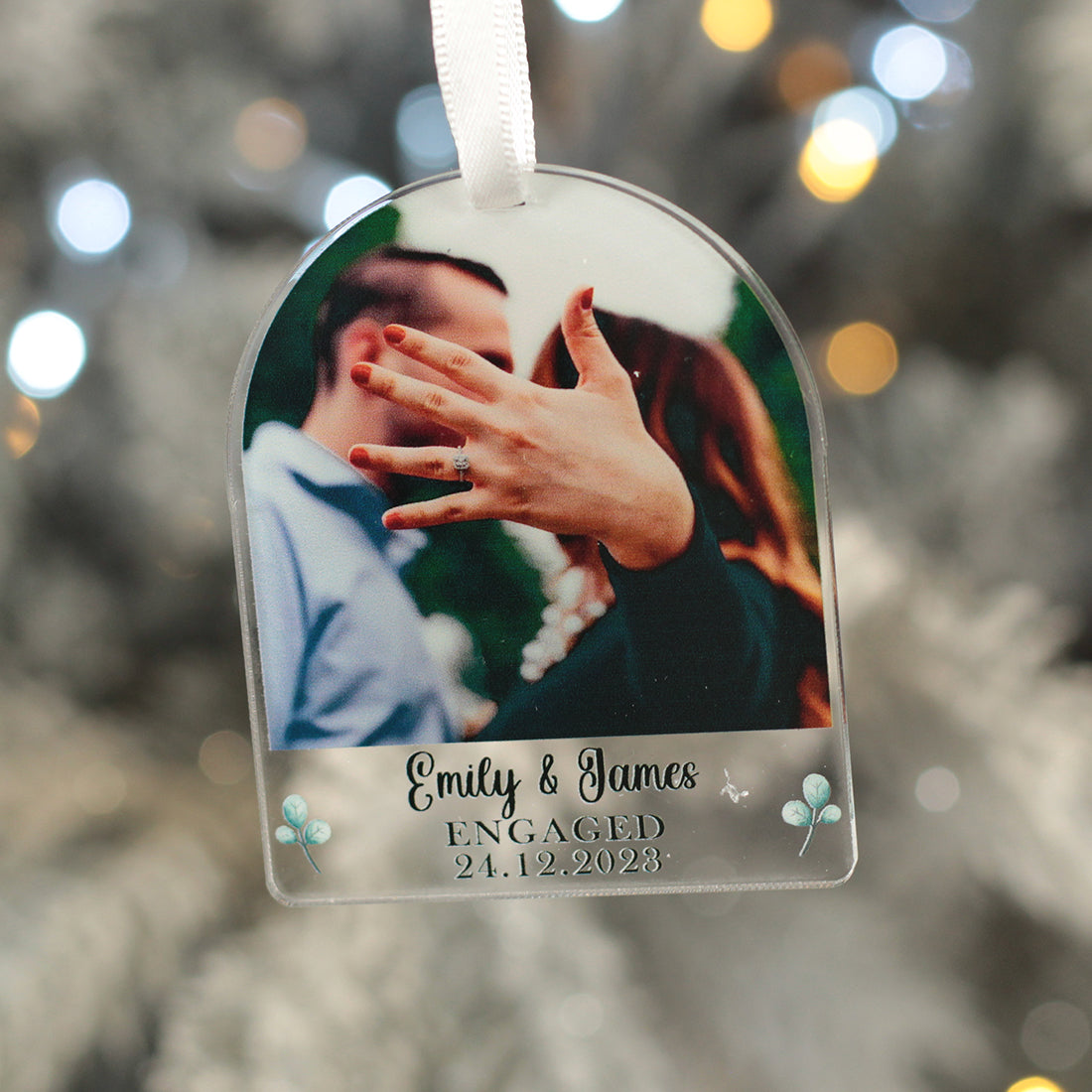 Family Photo Strip Christmas Tree Decoration Bauble-Love Lumi Ltd
