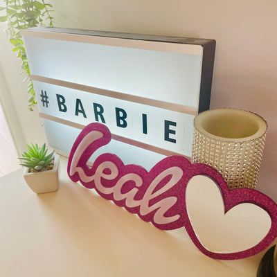 Personalised Layered Name and Heart Mirror Room Sign