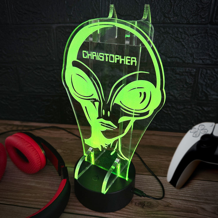 Alien Neon Light Up Gaming Headphone Stand