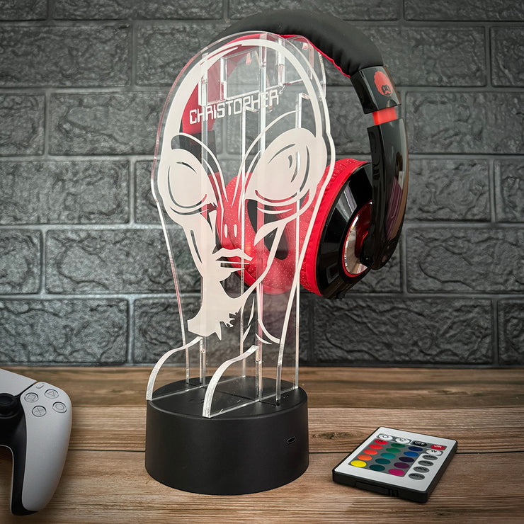 Alien Neon Light Up Gaming Headphone Stand