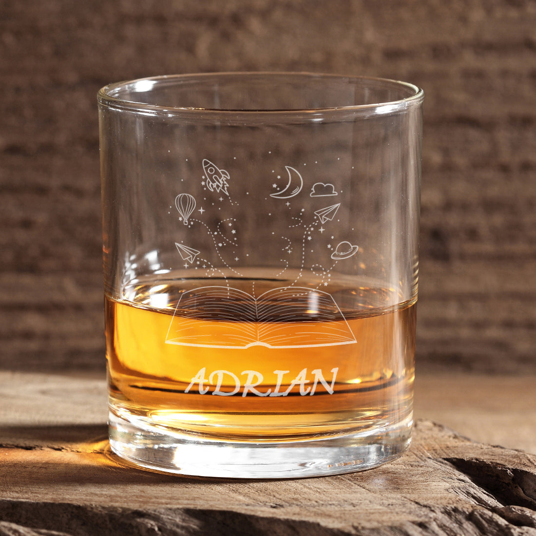 Book Lover Whiskey Glass Tumbler
