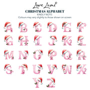 Alphabet Initial Baby's 1st Christmas Snow Filled Glass Bauble-Love Lumi Ltd