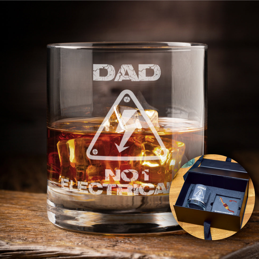 Electrician Occupation Whiskey Glass Tumbler
