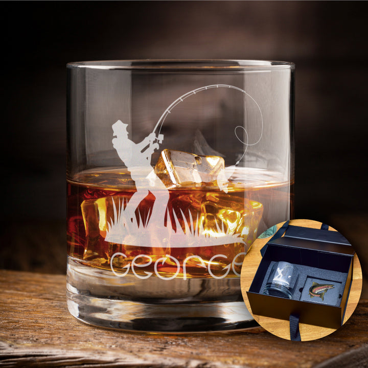 Fisherman Whiskey Glass Tumbler