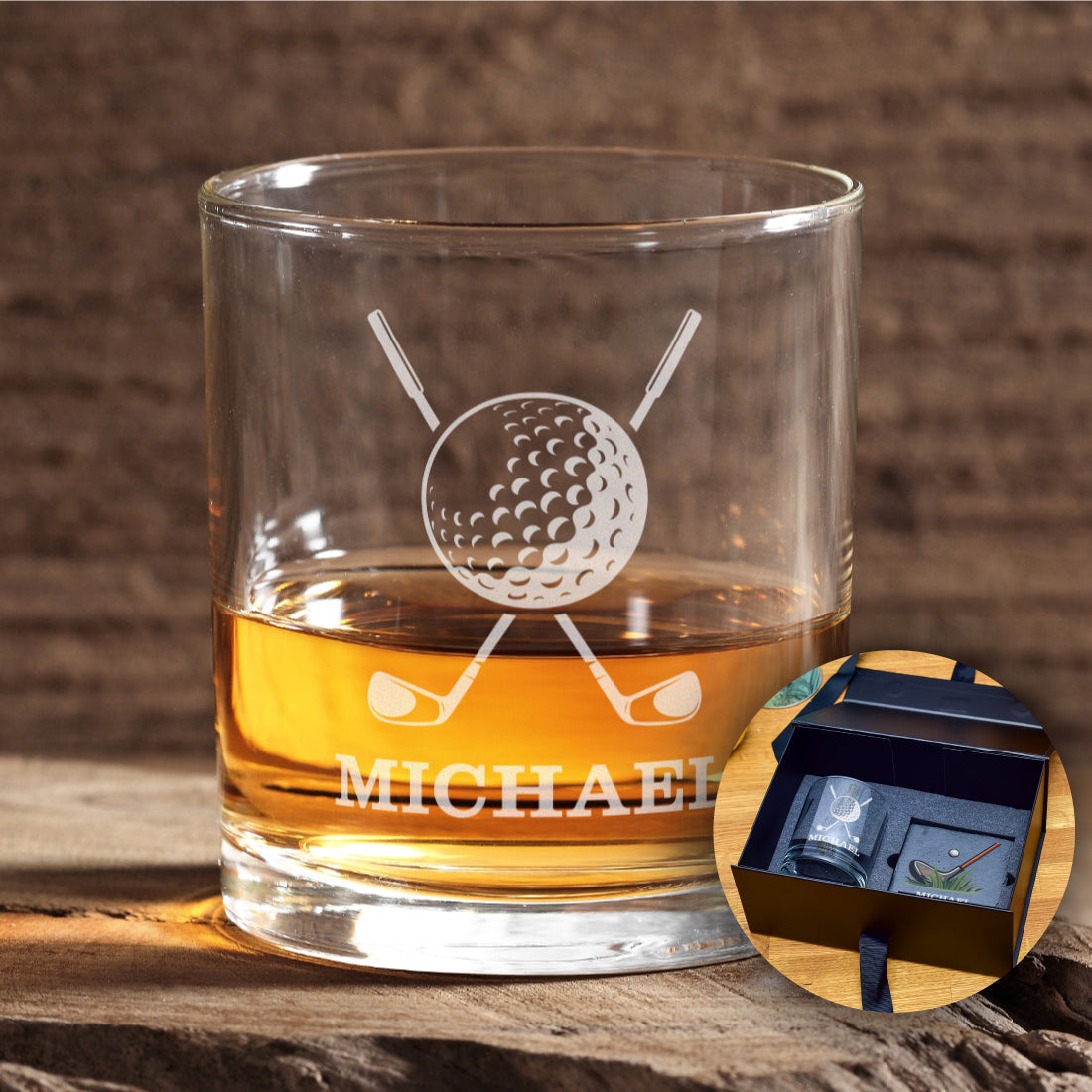 Golf Hobby Whiskey Glass Tumbler