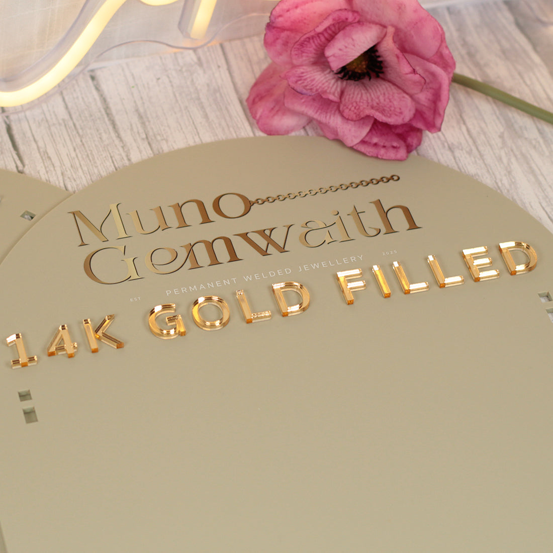 Custom Branded 3D Acrylic Permanent Jewellery Display Sign