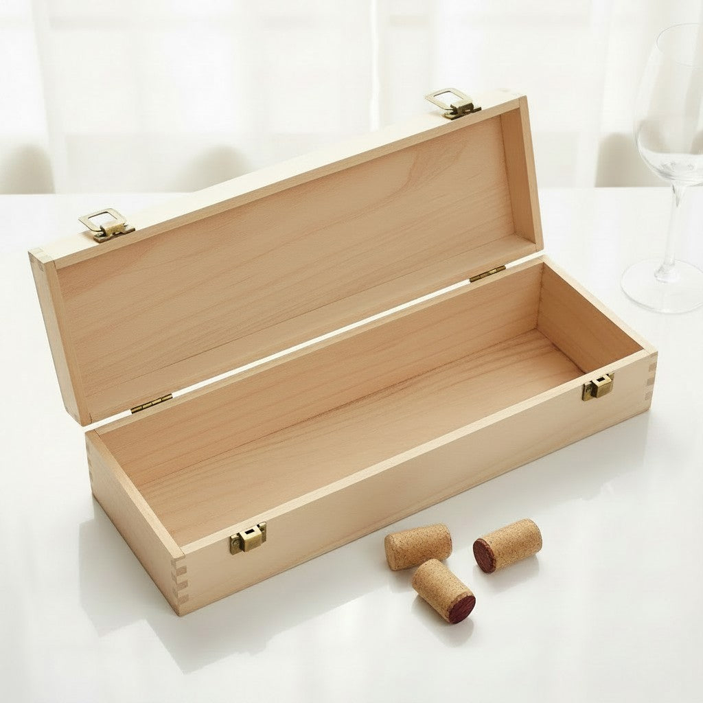 30th Birthday Hinged Wooden Champagne Bottle Box