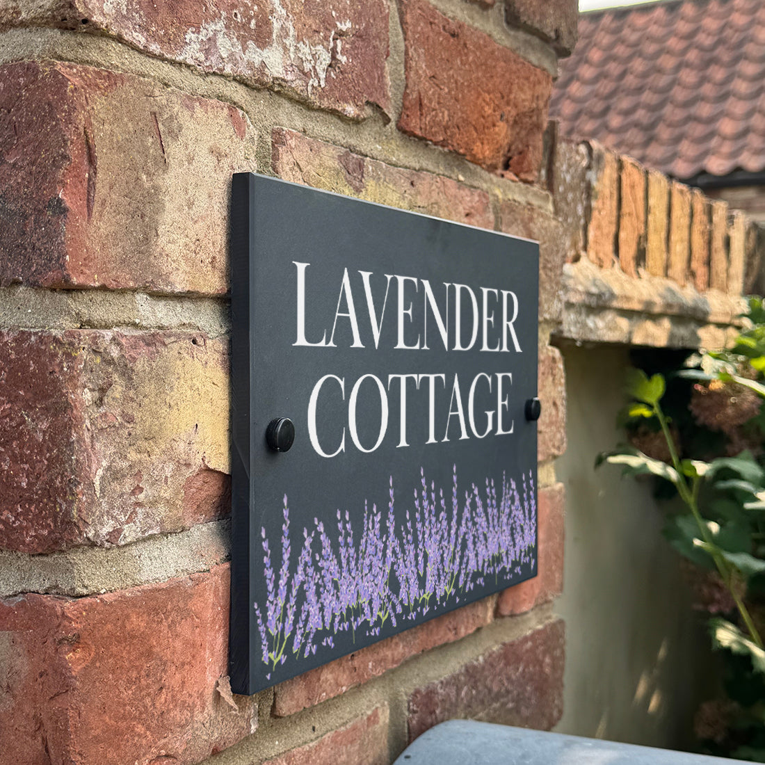 Lavender Slate House Number or Name Wall Mounted Sign
