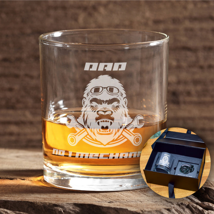 Mechanic Occupation Whiskey Glass Tumbler