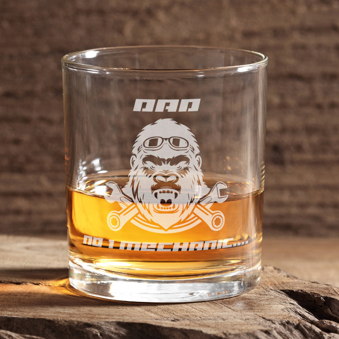 Mechanic Occupation Whiskey Glass Tumbler