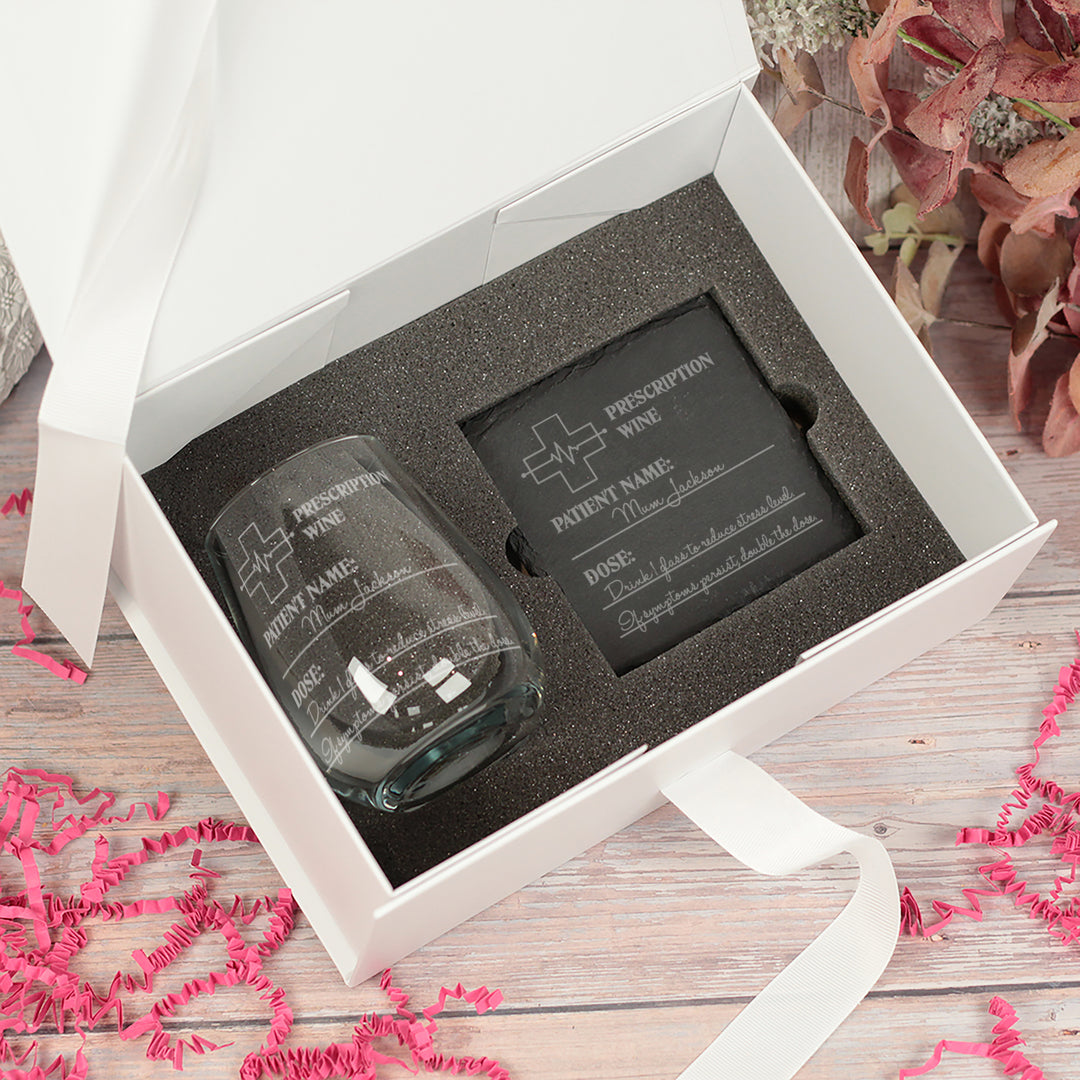 Personalised Prescription Stemless Glass