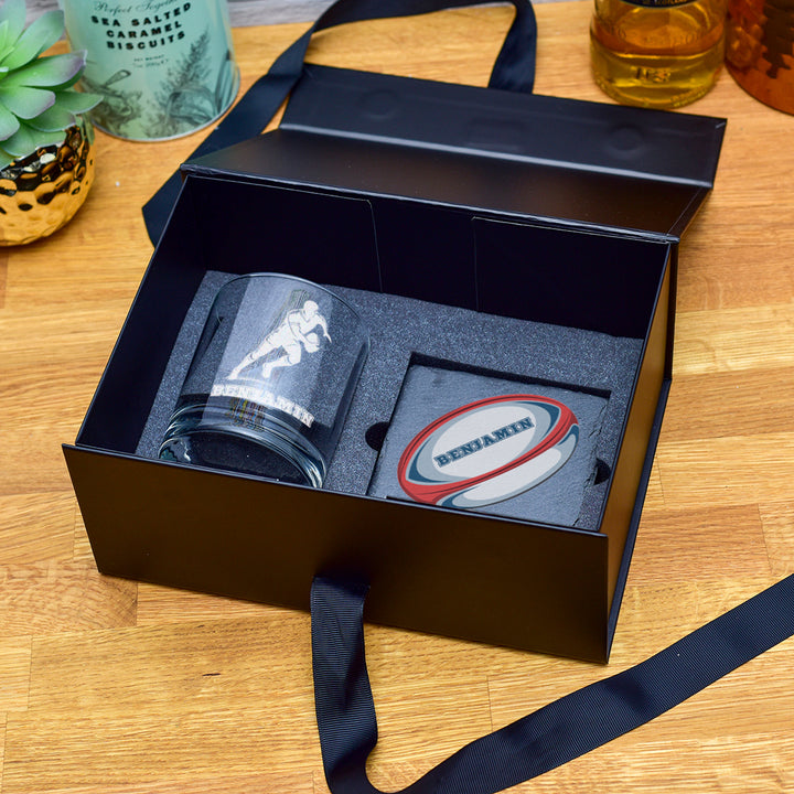 Rugby Player Whiskey Glass Tumbler