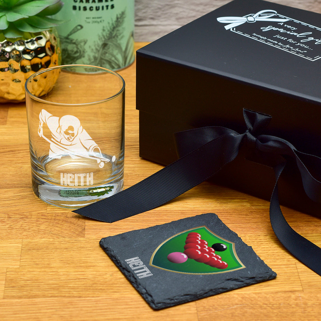 Snooker Player Whiskey Glass Tumbler