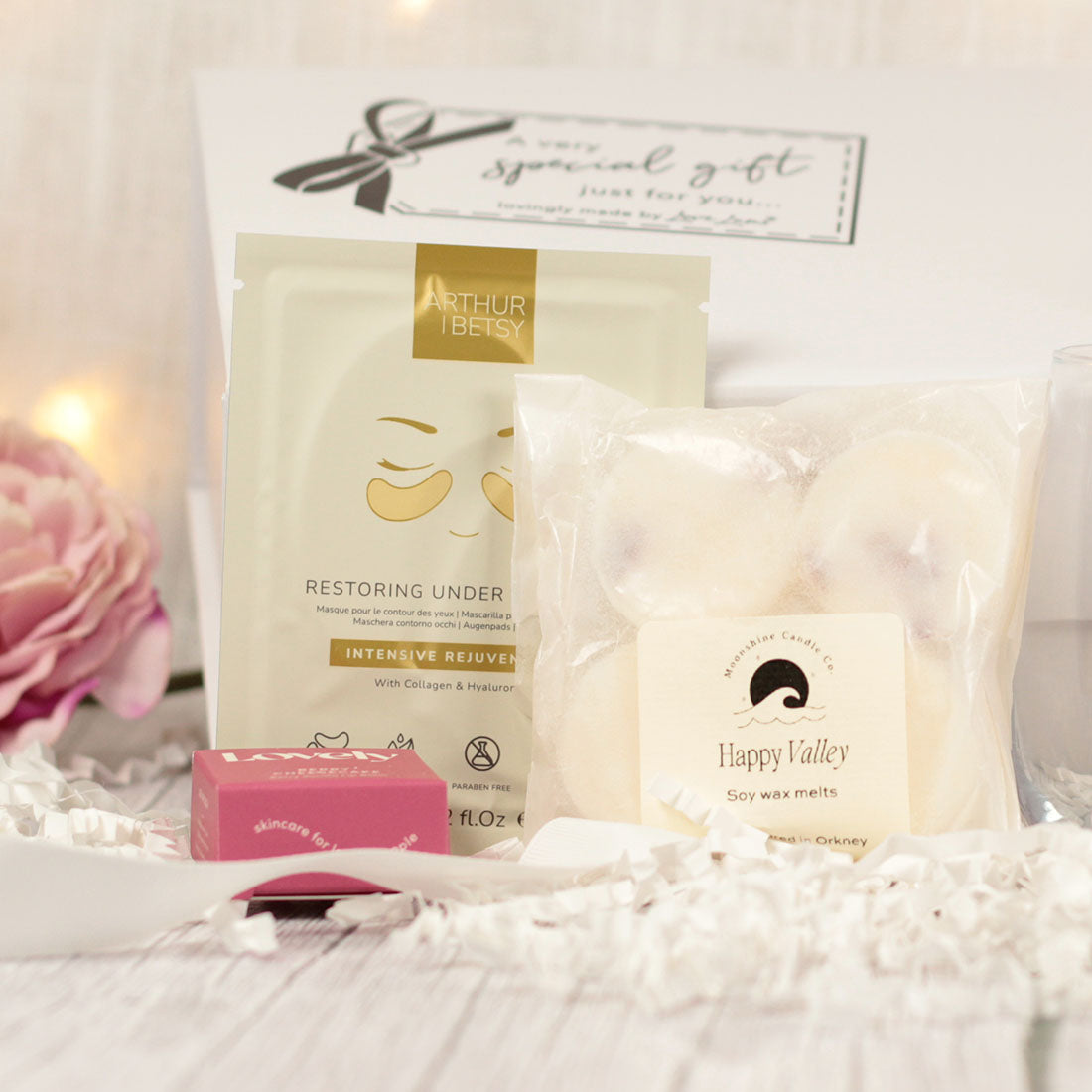 Personalised Stemless Glass Pink Birthday Treat Gift Box