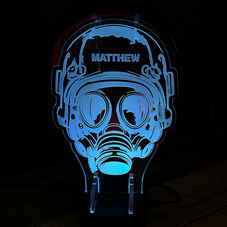 Soldier Neon Light Up Gaming Headphone Stand