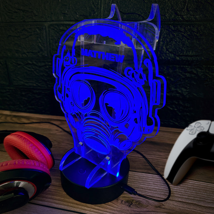 Soldier Neon Light Up Gaming Headphone Stand