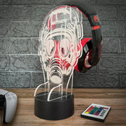 Soldier Neon Light Up Gaming Headphone Stand