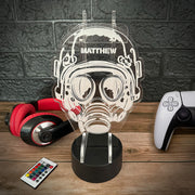 Soldier Neon Light Up Gaming Headphone Stand