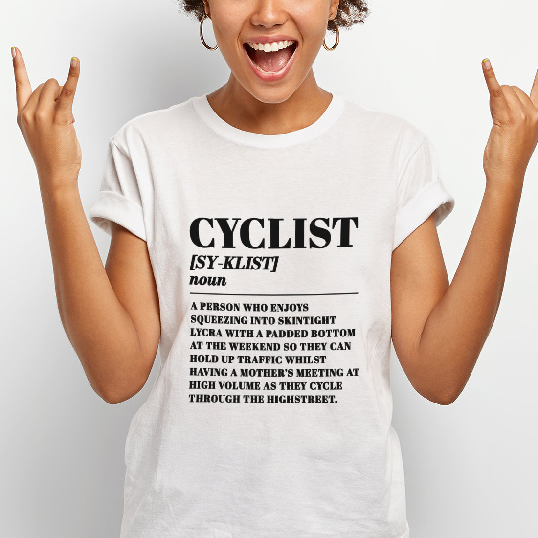 Cyclist Funny Dictionary Meaning Definition Unisex T-Shirt