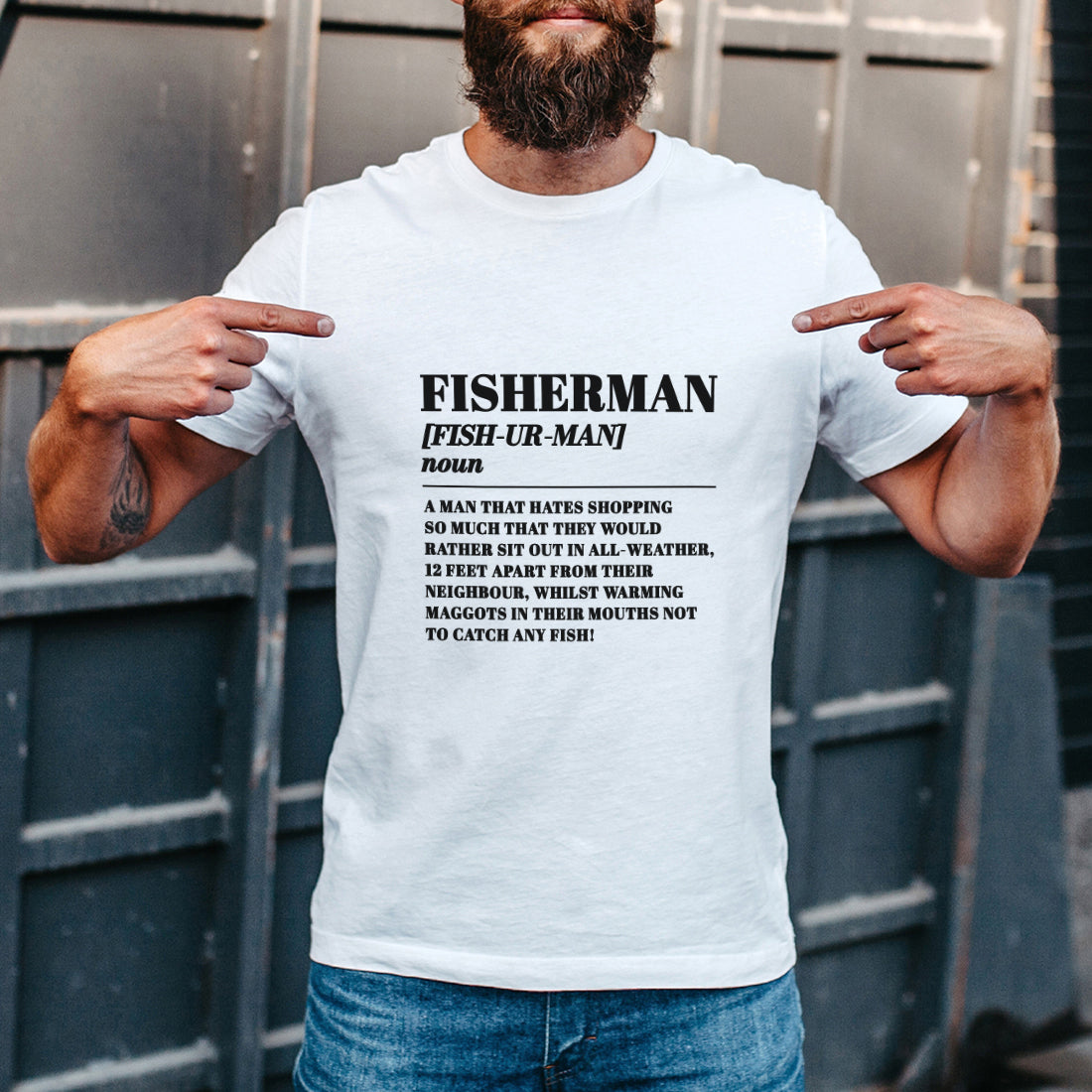 Fisherman Funny Dictionary Meaning Definition T-shirt