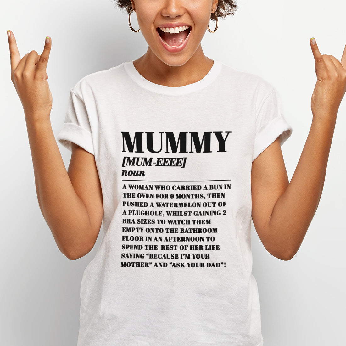 Mummy Funny Dictionary Meaning Definition T-shirt