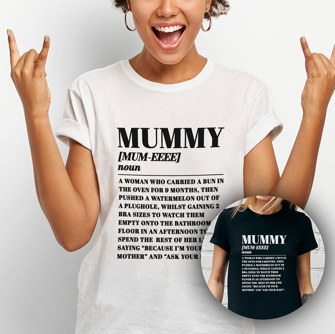 Mummy Funny Dictionary Meaning Definition T-shirt