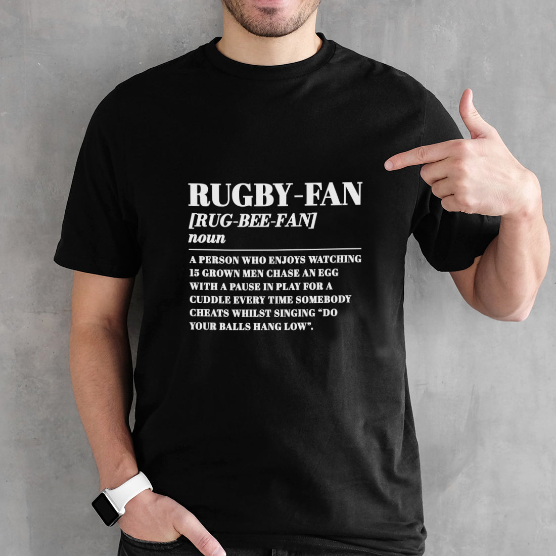 Rugby Fan Funny Dictionary Meaning Definition Unisex T-Shirt